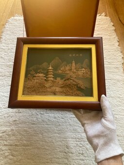 Luxusní reliéfní obraz – Fuzhou Dvojité Pagody - 4