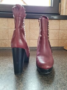 Kožené polokozačky - 4