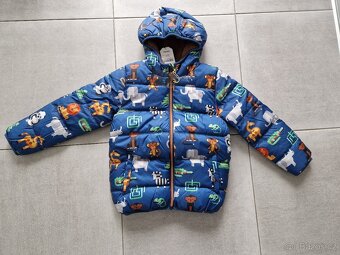 Nová zimní bunda Next, vel.122, voděodolná - 4