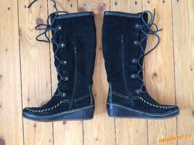 KOŽENÉ kozačky/sněhule TOMMY HILFIGER vel 37 - 4