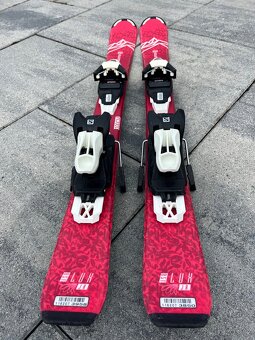 Dětské lyže Salomon + hůlky + lyžařské boty - 4