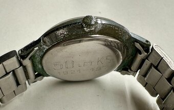 RARITA: Náramkové hodinky mechanické PRIM KSČ 1971 nefunkční - 4