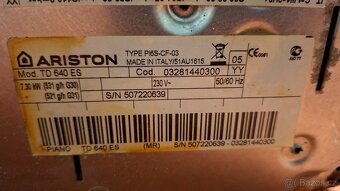 Plynová deska Ariston TD640 - 4