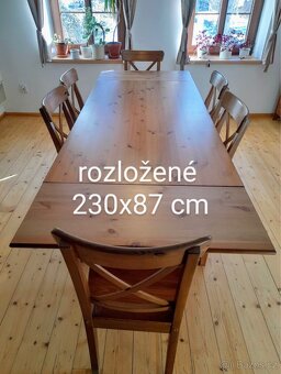 Rozkládací jídelní stůl Ikea Leksvik - 4