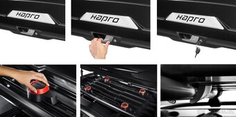 Střešní box / HAPRO Trivor 640 Anthracite (téměř jako nový) - 4