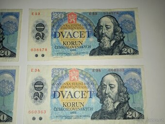 BANKOVKY 20 KČS 1988, OBĚ VYDANÉ SÉRIE - 4