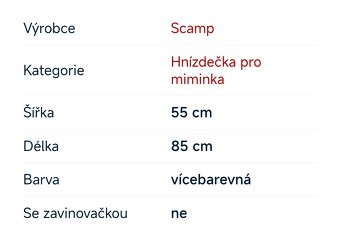 Hnízdečko oboustranné s kokosovou vložkou značka SCAMP - 4