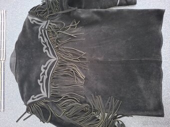 Westernová kozena bunda s třásněmi - 4