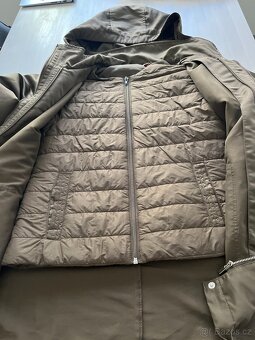 Nová dámská khaki bunda camaieu 2 v1 vel 38 - 4