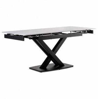 Jídelní stůl HT-450 bílý s keramickou deskou v rozměrech 120 - 4