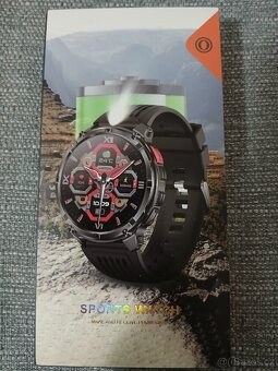 Chytré hodinky 1100mAh kovový a silikonový pásek - 4