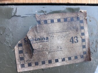 vojenská dřevěná bedna - 4