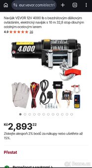 Naviják 4000lbs/2t - 4