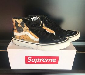 Boty - Supreme X Vans blood and semen sk8-hi - 4