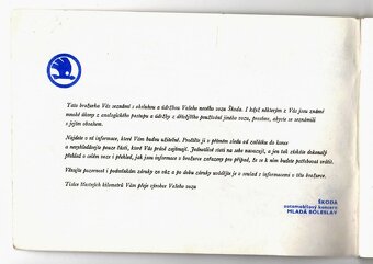 návod k obsluze + serviska z r. 1990 ŠKODA FAVORIT - 4