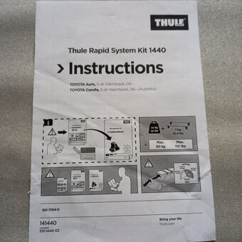 Příčníky THULE KIT 1440 - 4