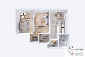 Pronájem byt 2+1, 80 m², Prostějov - 4