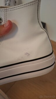 Bílé koženkové CONVERSE tenisky, vel. 39,5 - 4