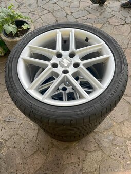 ALU kola SEAT 17“ – originál + letní pneu Goodyear - 4