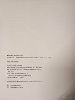 Souhrnné texty z chemie pro přípravu k přijímacím zkouškám - 4