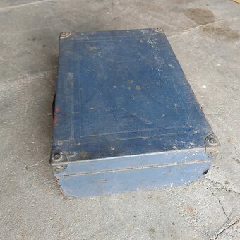 Starožitný kufříkový gramofon La Voix de son Maître - 4