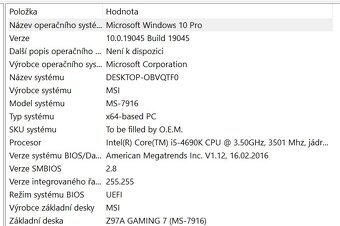 Herní PC i5-4690K, GeForce GTX 970 - 4