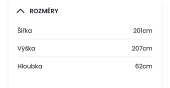 Šatní skříň se zrcadlem bílá - 4