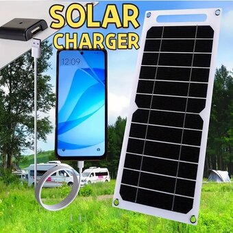 Solární panel 10W přenosný s USB portem - NOVÝ - 4