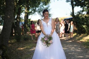 Svatební šaty 40/46 bílé - 4