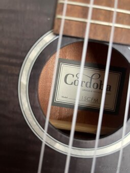 Koncertní ukulele CORDOBA 15CFM Granite Gray + obal - 4