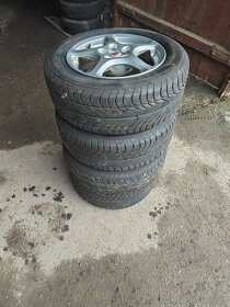 Prodám sadu Alu OZ 7Jx15H2 ET35 + letní pneu 205/60/R15 - 4