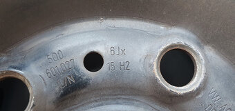 Plechové 15" disky org. VW 5x112mm., pneu 195/65/15" 91T - 4