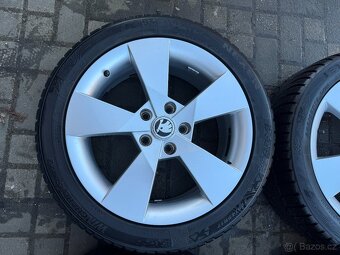 ORIGINÁL Alu Škoda DENOM R17, 5x112 - vč. pneu - 4