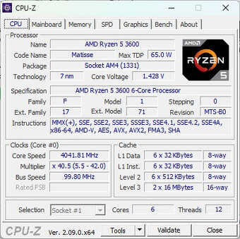 Herní PC - Ryzen 5 3600, 16GB RAM, 1TB NVME, 5700XT, WIN11 - 4