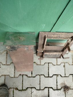 Kachlová kamna popelník, rámeček a dvířka - 4