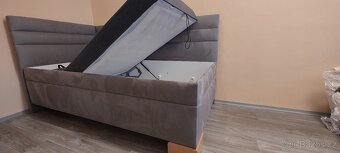 Americká  čalouněná postel 100 X 200 cm - 4