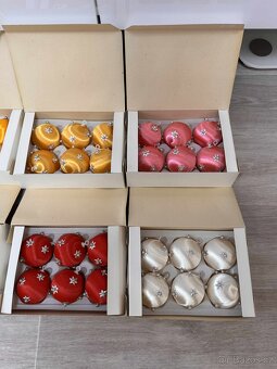 Staré Vánoční kouličky / ozdoby ( NOVÉ - nález) - 4