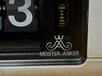 Hodiny - budík, překlápěcí, 1960-70, Meister Anker - 4