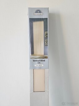 Nové vertikální žaluzie 150 x 250 cm, krémové / cihlové - 4