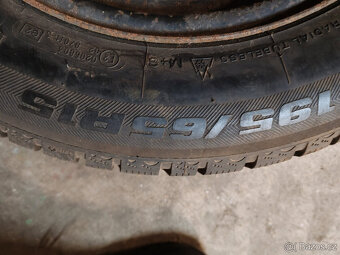 Zimní pneu 195/65 R 15 5x100 6Jx15H2 Et 38 Octavia 1 Golf - 4