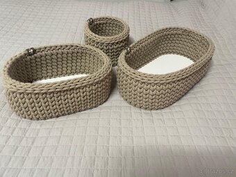 Háčkované košíky - 4