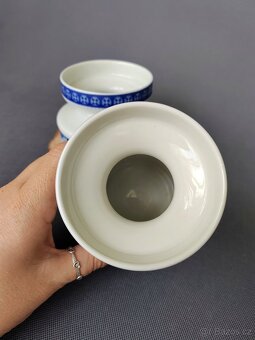 Nádherný porcelánový vázy v modrobílé barvě Vintage Německo - 4