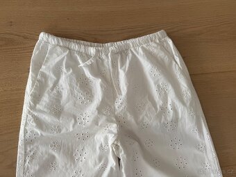 Plátěné kalhoty H&M s madeirou vel. 152 TOP stav - 4