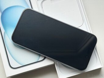 iPhone 15 Blue BATERIE 100% TOP - 4