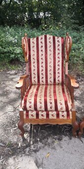 Starožitná sedací souprava 3+1+1 - 4