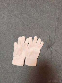 Dívčí zimní bunda + rukavice - 4