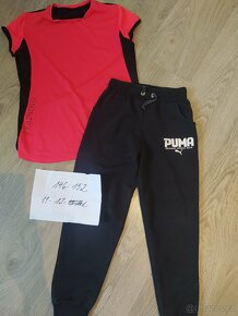 Komplet 3/4 tepláky Puma a sportovní tričko 146/152 - 4