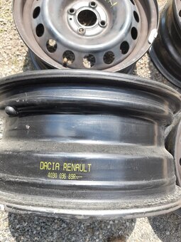 5x 15" plechové disky na Dacia nebo Renault. - 4
