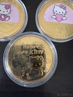 Prodám kovové mince s motivem Hello Kitty - 4