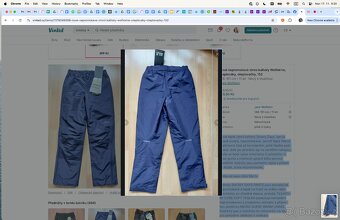 Nové nepromokavé zimní kalhoty Wolfskine, oteplováky, 152 - 4